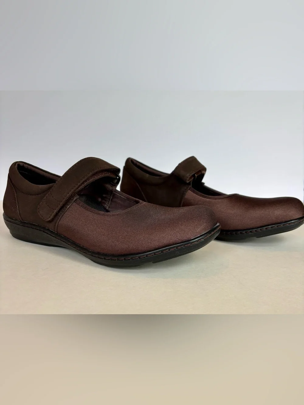 Aetrex Brown Mary Jane Comfort Flats Shoes Size 9